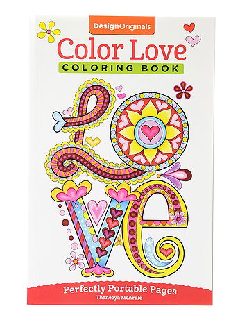 Design Originals - Small Coloring Books - Color Love, 5570