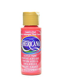 DecoArt Americana Acrylic in Country Red – You Can Folk It!