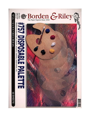 Borden & Riley - #757 Disposable Palette Pad - 9 in. x 12 in.