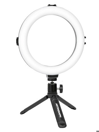 Artograph - Mini 8-inch Ring Light with Desk Stand - Mini 8-Inch Ring Light With Desk Stand