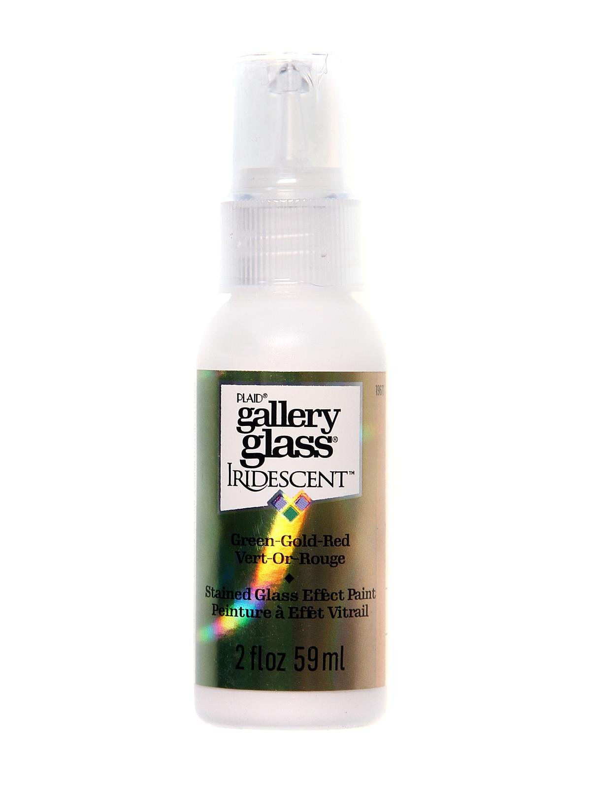  Gallery Glass Red Stained Glass 2 fl oz Brilliant Shimmer  Finish Paint, Perfect for Easy to Apply DIY Arts and Crafts, 19686