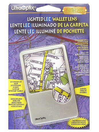 UltraOptix - Lighted LED Wallet Lens - Magnifier