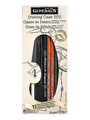 General's - Drawing Class Essential Tools Kit – Mixed Drawing Media - Drawing Kit