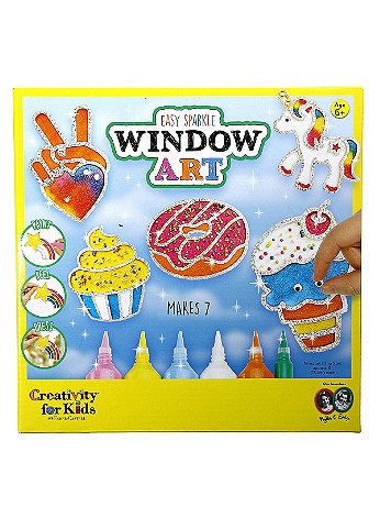 Creativity For Kids - Rainbow Sprinkles Easy Sparkle Window Art - Kit