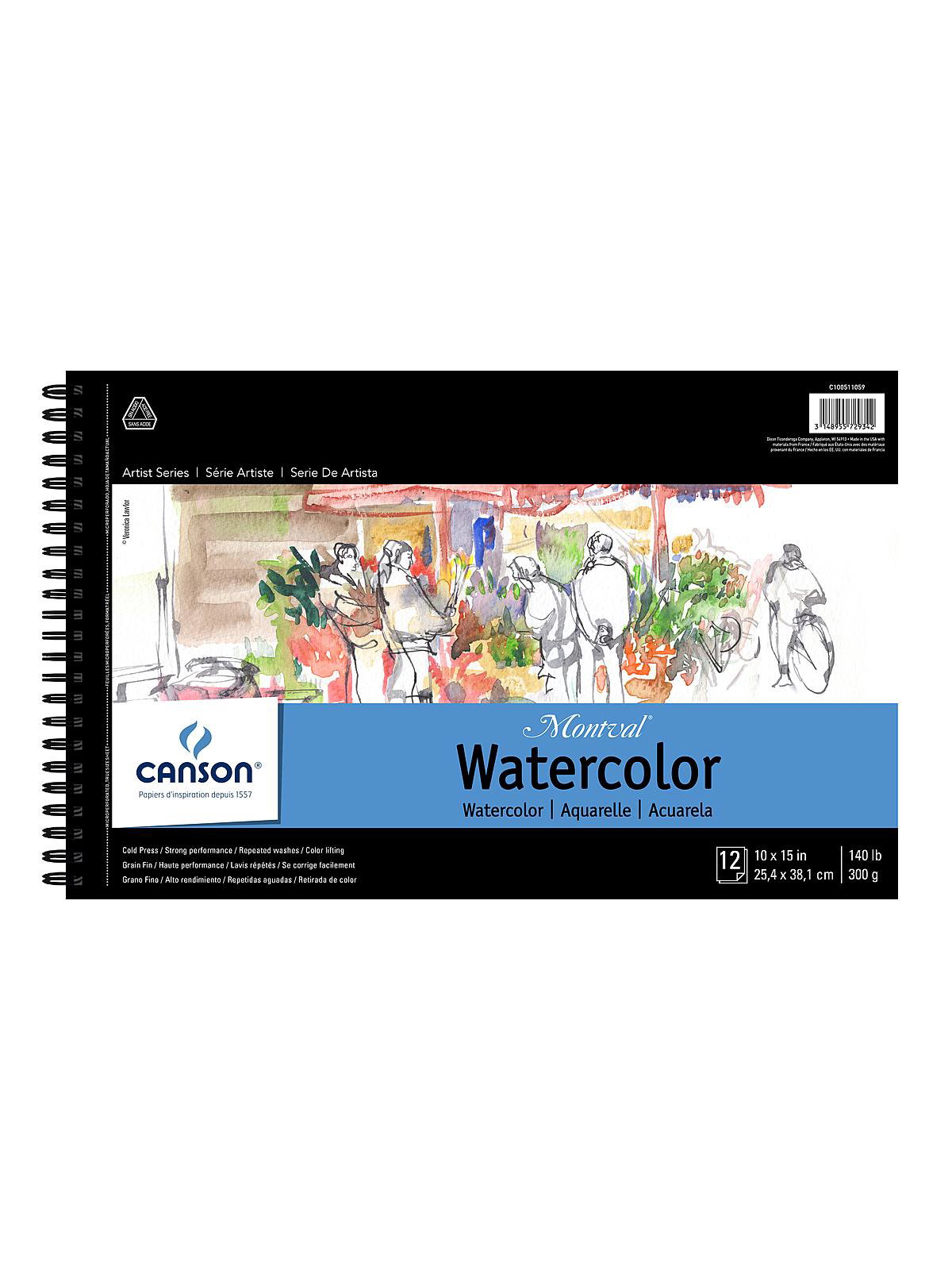 Canson Montval Watercolor Wirebound 5.5 X8.5 – East Coast Calligraphy