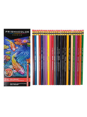 Prismacolor - Col-Erase Colored Pencils - Set of 24, Assorted