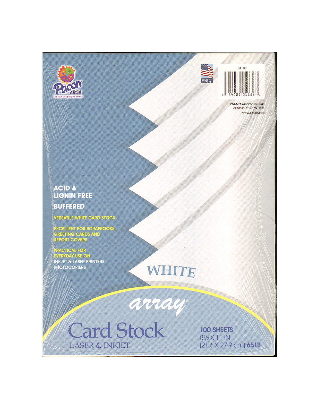 Buy Pacon® Array Card Stock - White (Pack of 100) at S&S Worldwide
