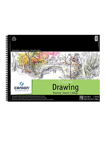 Canson - C à Grain Drawing Paper Pads - 18 in. x 24 in.