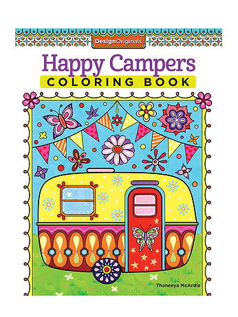 Design Originals - Coloring Activity Books - Happy Campers