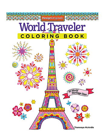 Design Originals - Coloring Activity Books - World Traveler