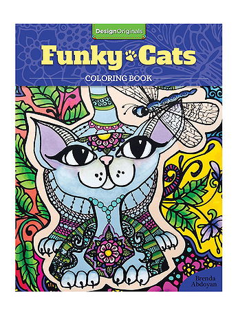 Design Originals - Coloring Activity Books - Funky Cats