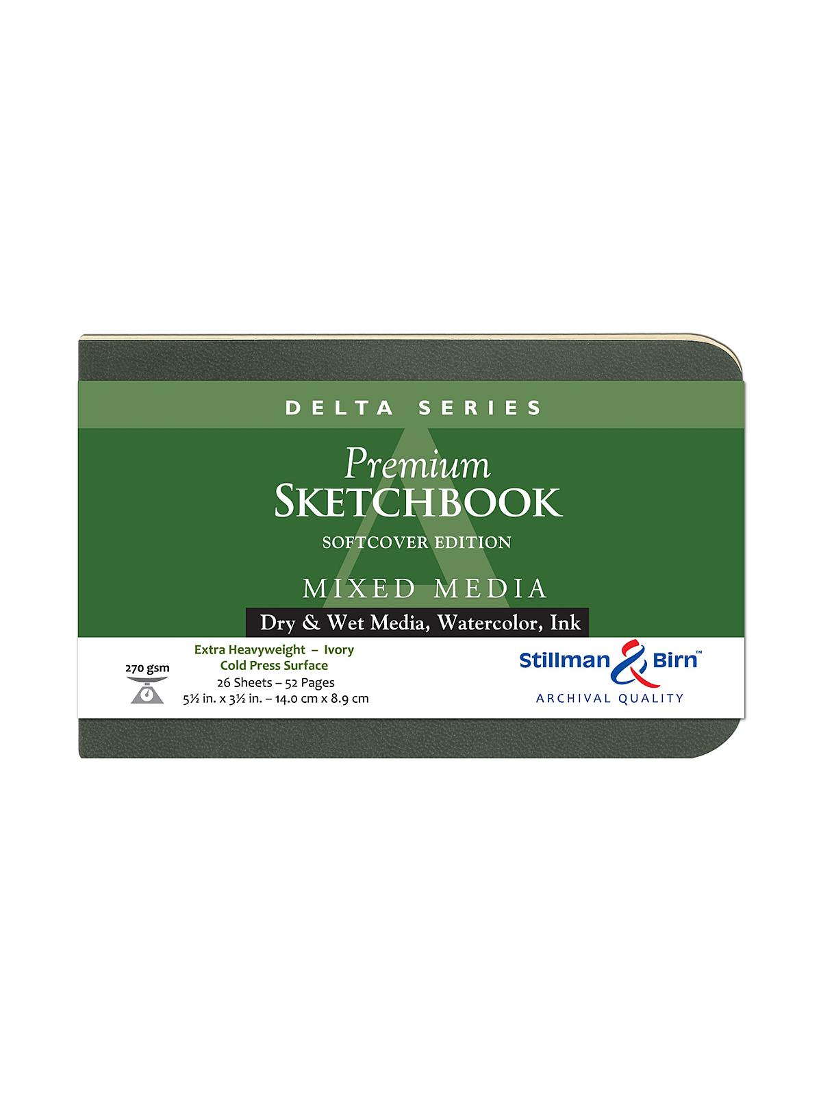 Stillman & Birn Delta Sketchbook - Softcover - 5.5 x 8.5