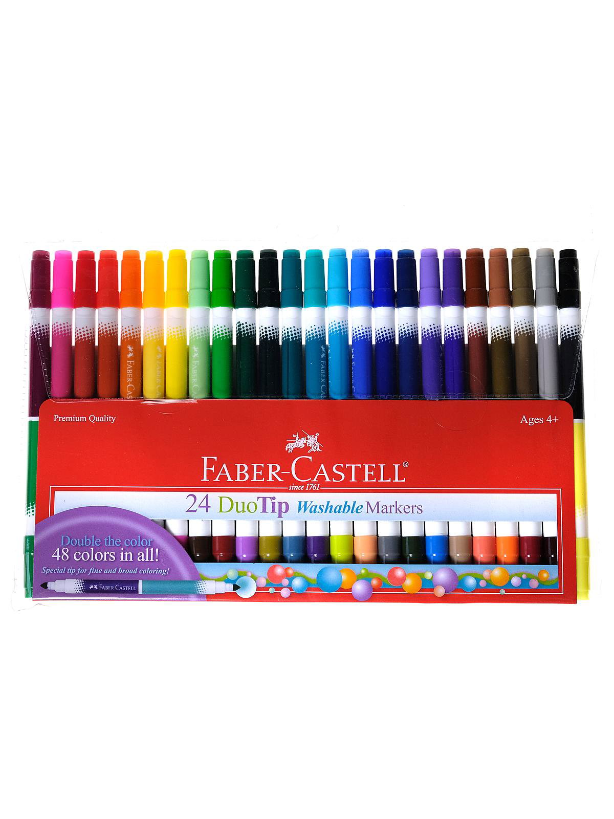 12 ct Duo Tip Washable Markers (24 colors total) - Franklin's Toys