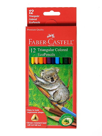 Faber-Castell - Triangular Colored EcoPencils - Set of 12