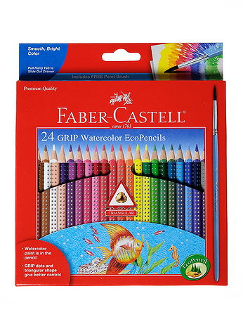 Faber-Castell - Grip Watercolor EcoPencils - Set of 24