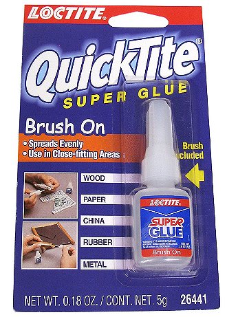 Loctite - QuickTite Super Glue Brush-On - 0.18 oz.