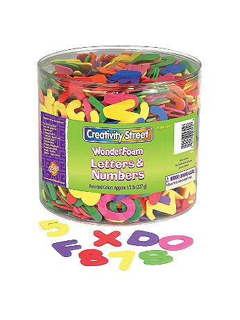 Pacon - Creativity Street WonderFoam Letters and Numbers - 1/2 lb.
