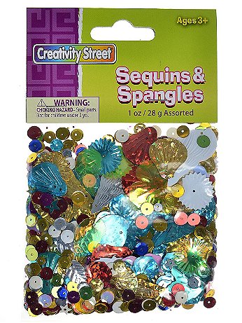 Creative Arts - Glittering Sequins with Spangles - 4 oz.