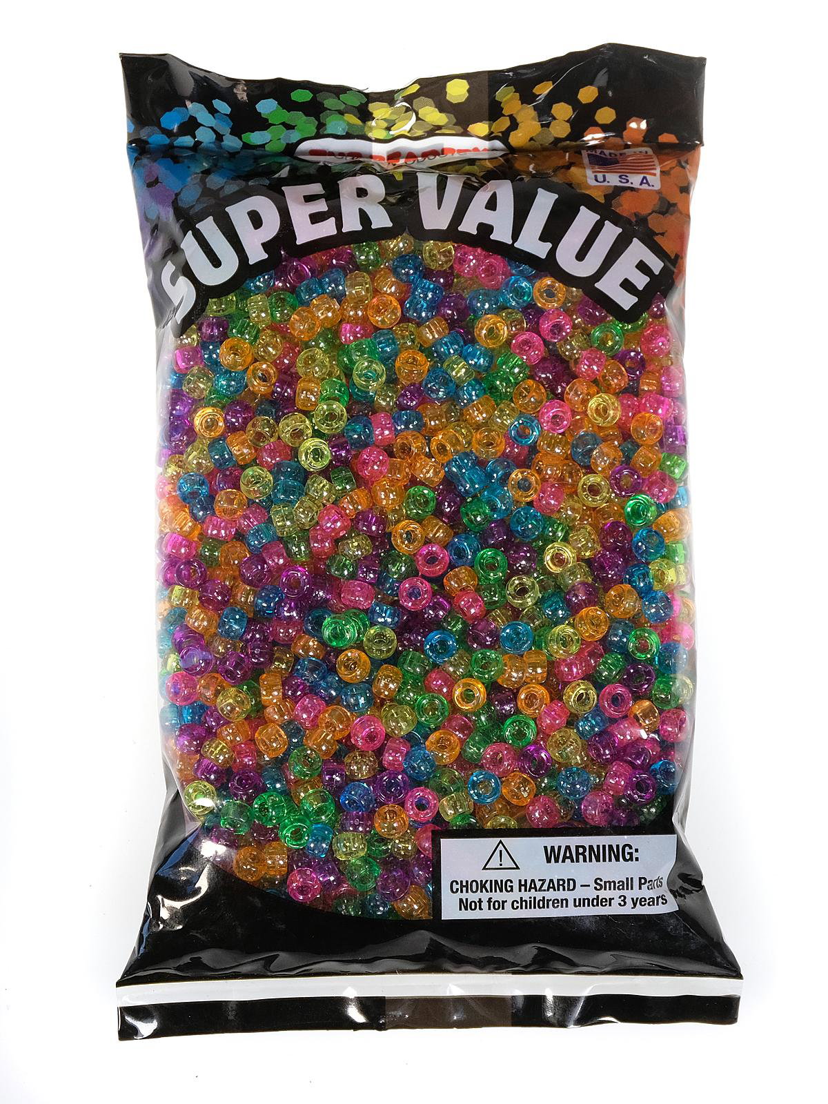 Jelly Sparkle Multi Pony Beads