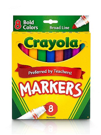 Crayola - Broad Line Markers - Bold 8 Count - Set of 8