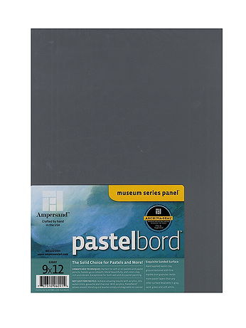 Ampersand - Pastelbord - 9 in. x 12 in., Gray, Each