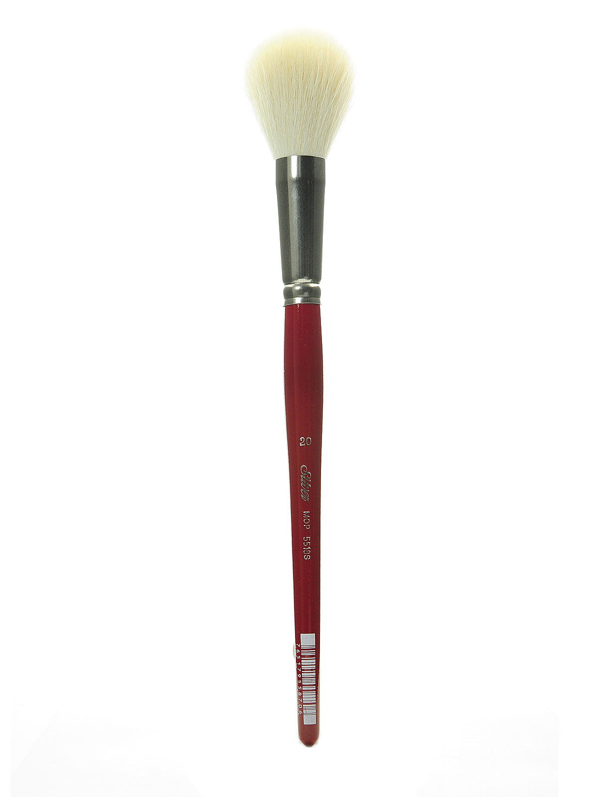 Silver Brush Limited 5518S Silver Mop White Round Paintbrush, Oil, Acrylic,  and Watercolor Brush, Short Handle, Size 20 Size - 20 White Round