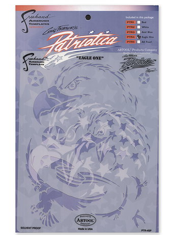Artool - Patriotica Eagle One Freehand Airbrush Template by Craig Fraser - Template