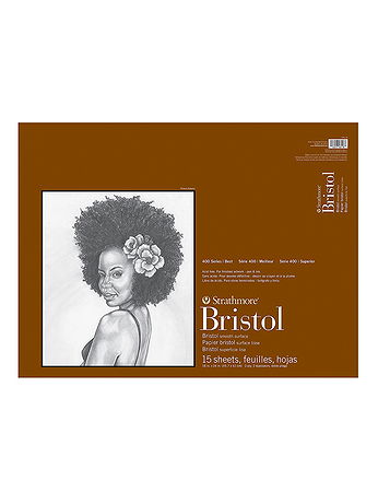 Strathmore - 400 Series Bristol Pads - 18 in. x 24 in., Smooth, 15 Sheets