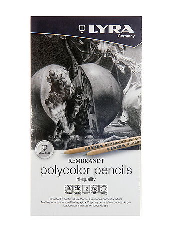 LYRA - Rembrandt Polycolor Colored Pencil Sets - Set of 12 Grey Tones