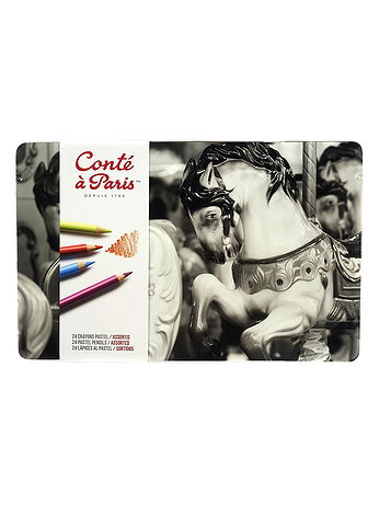 Conte - Pastel Pencil Sets - Tin of 24