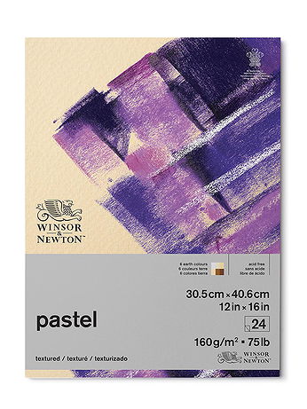 Winsor & Newton - Pastel Paper Pads (Gummed) - Earth Colours, 12 in. x 16 in., 24 Sheets