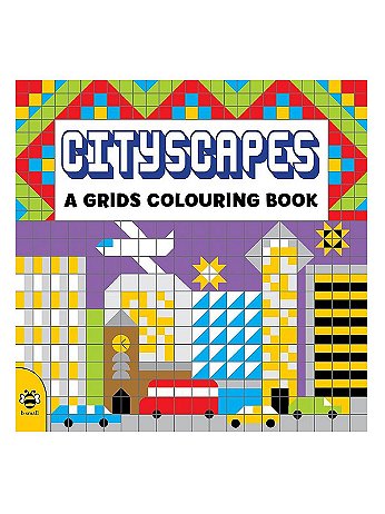 b small publishing - A Grids Colouring Book - Cityscapes