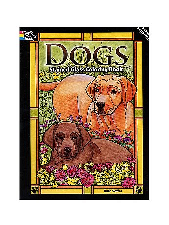 Dover - Stained Glass Coloring Books - Dogs