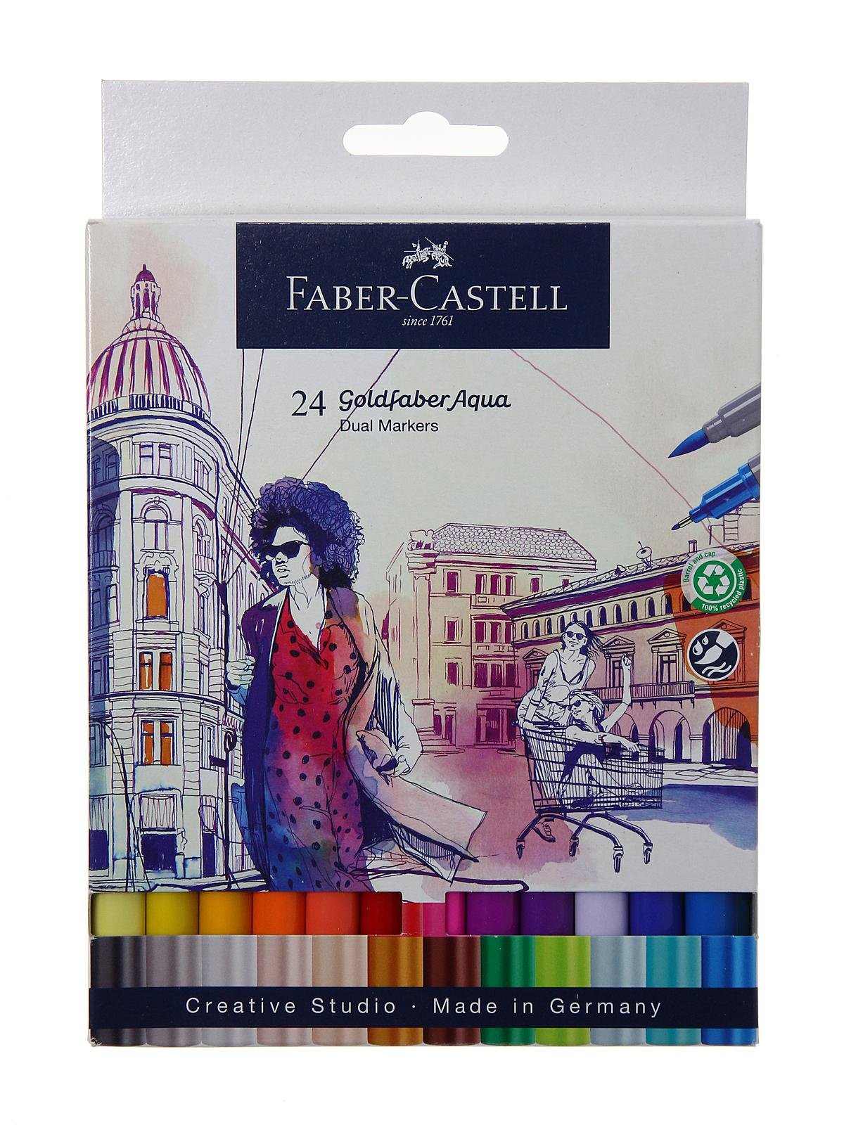 Faber-Castell Goldfaber Aqua Dual Markers- 18 Count Art Set for Artists of  All Skill Levels 