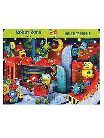 Mudpuppy - 100 PC Puzzle - Robot Zone