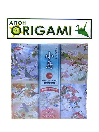 Aitoh - Origami Paper - 5.875 in. x 5.875 in., Beautiful Birds, 28 Sheets