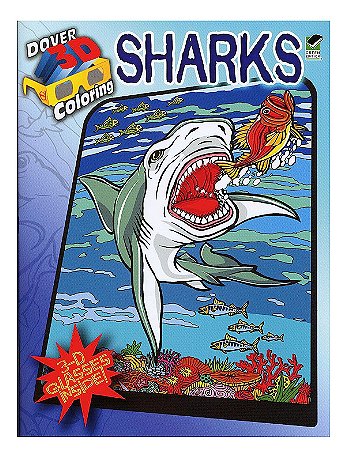 Dover - 3-D Coloring Book - Sharks