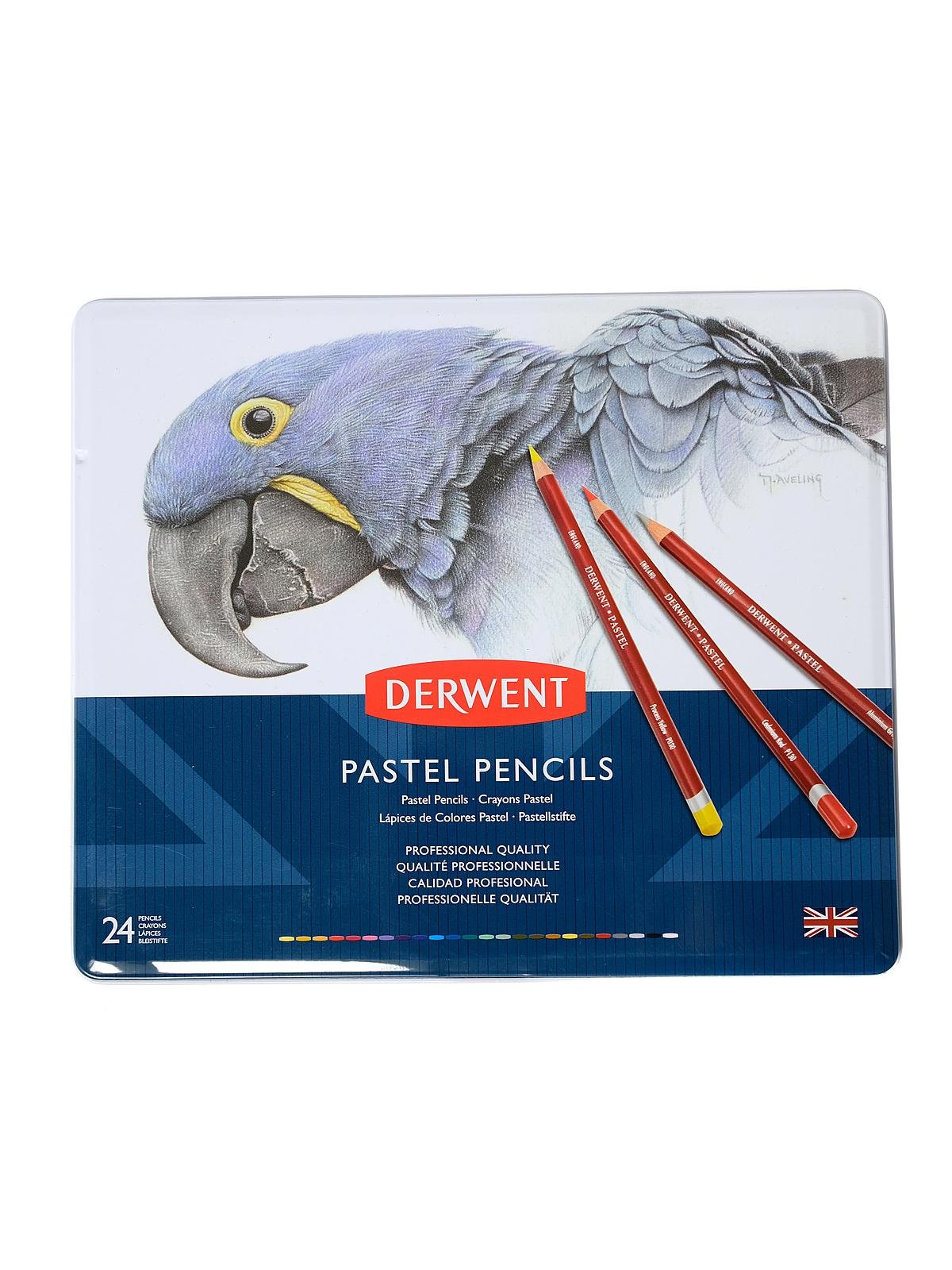 Derwent Pastel Pencil-24 Set Tin
