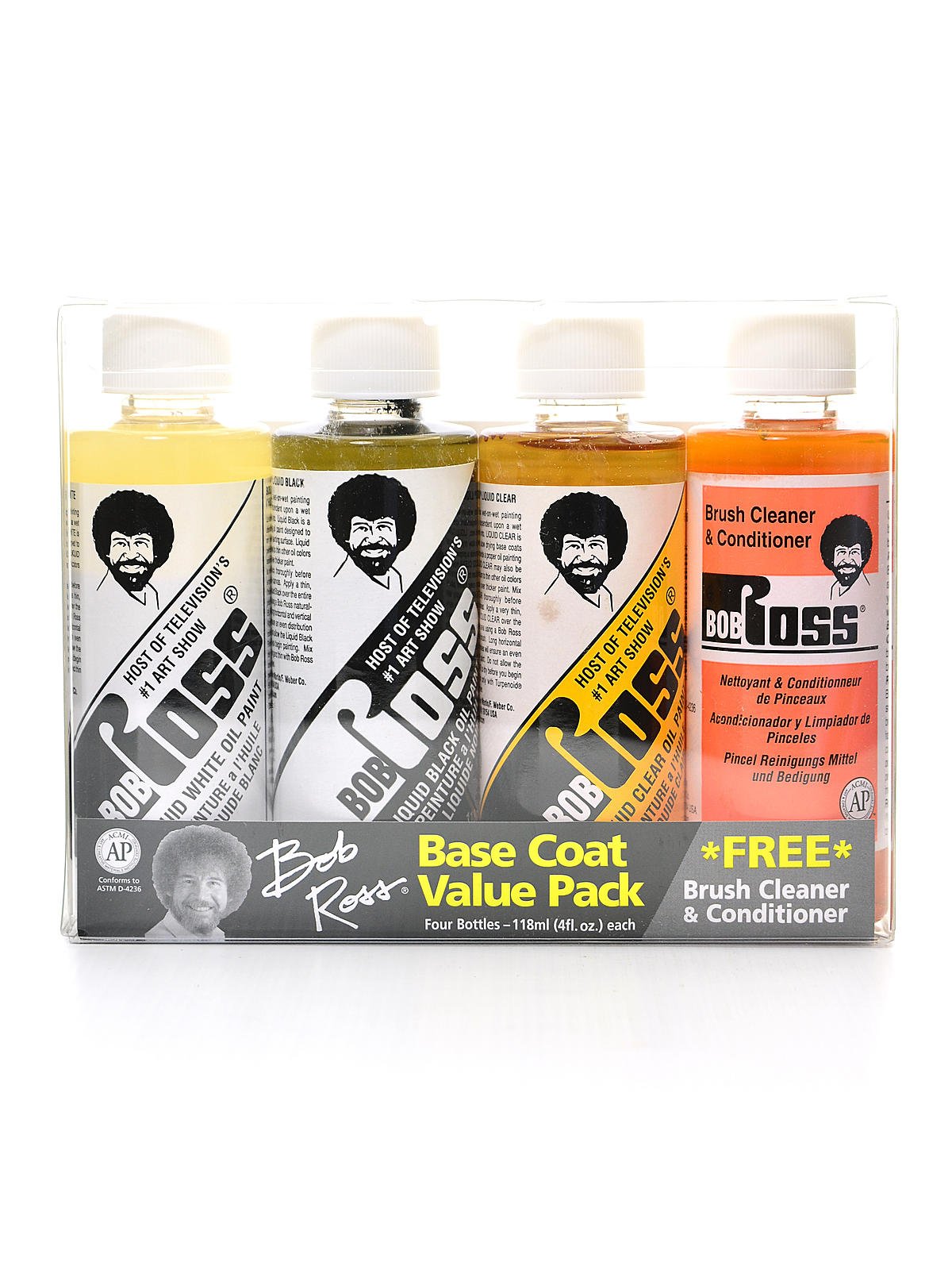 Bob Ross Liquid Value Pack 118ml 4/Pkg-4/Pcs