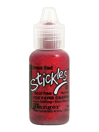Ranger - Stickles Glitter Glue - Christmas Red, 0.5 oz., Bottle