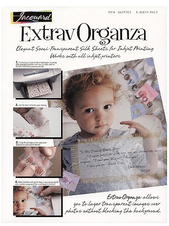 Jacquard - ExtravOrganza Fabric Sheets - Pack of 5