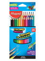 Maped - Triangular Colored Pencil Sets assorted set of 24