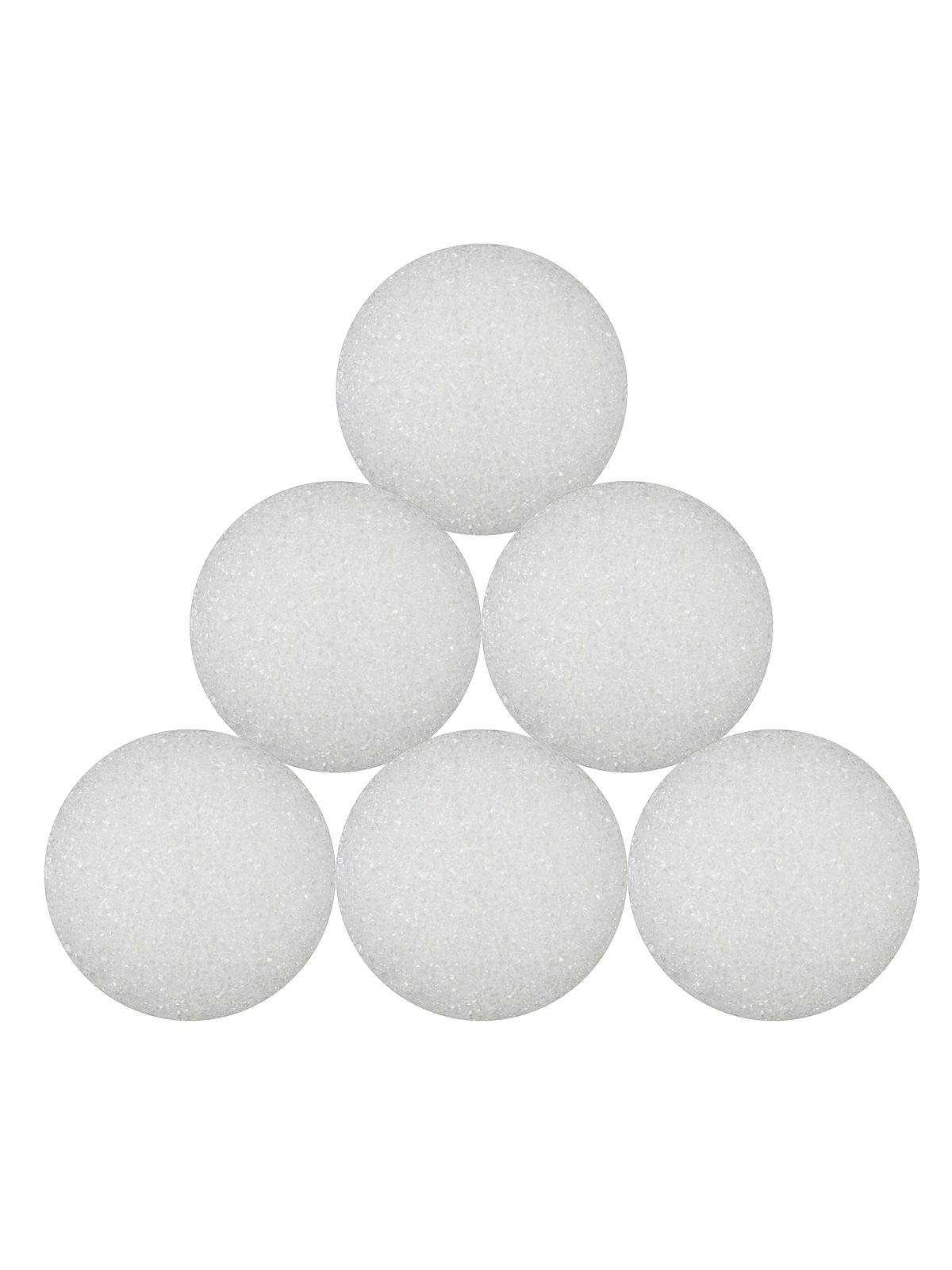 Floracraft 4in White Ball Styrofoam (2)