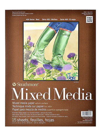 Strathmore - 400 Series Mixed Media Pad - 11 in. x 14 in., 15 Sheets