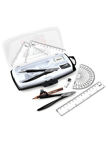 Maped - Study Compass and Geometry Set - 10 Pieces