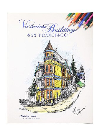 Schiffer - Victorian Buildings Coloring Book - San Francisco
