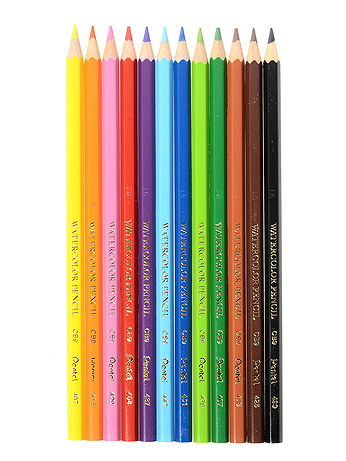 Pentel - Arts Watercolor Pencils - Set of 12