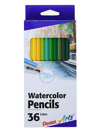 Pentel - Arts Watercolor Pencils - Set of 36