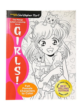 GetCreative6 - The Manga Artist's Coloring Book: Girls - Each