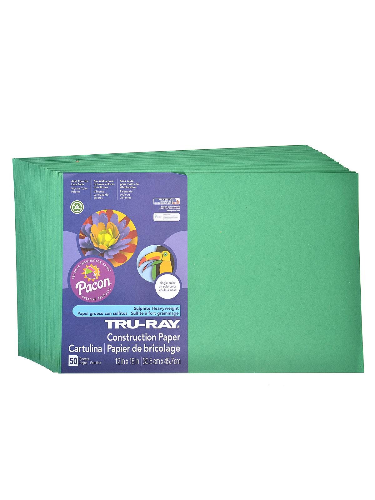 Construction Paper Black 12X18, 50 Sheets per pack -- pack of 5